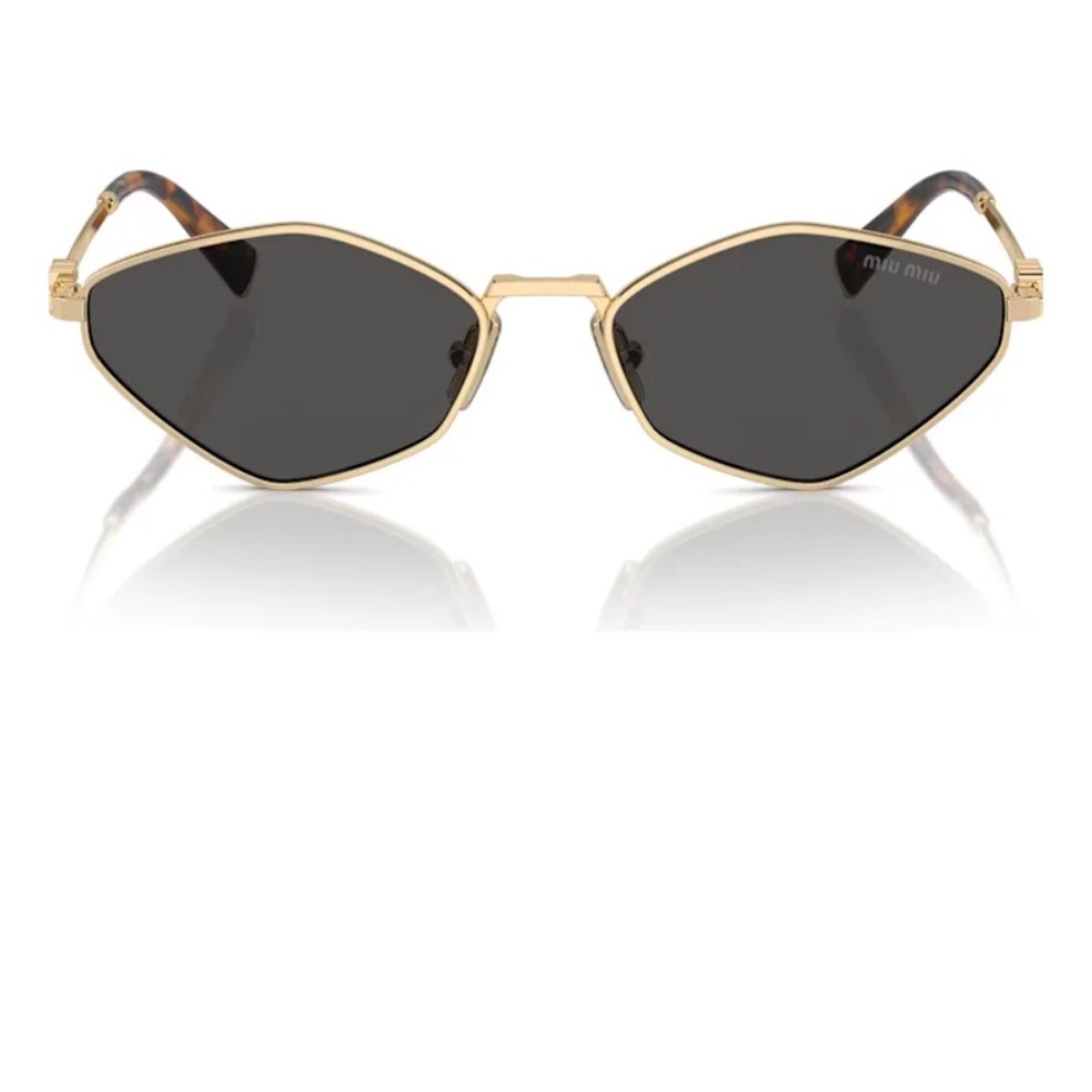 ❌SOLD❌Miu Miu Gold and Black Cat-Eye Sunglasses